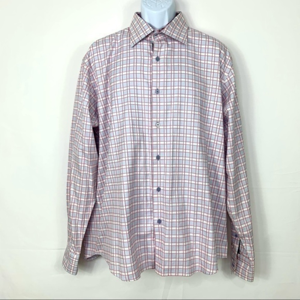 Visconti Uomo Men’s shirt Buttons Down Pink XL